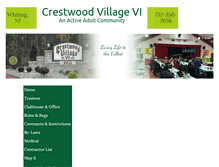 Tablet Screenshot of crestwoodvillage6.com